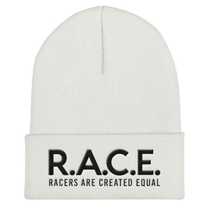 R.A.C.E. Lettering Cuffed Beanie