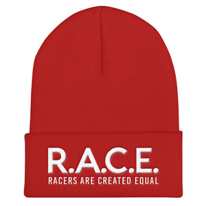 R.A.C.E. Lettering Cuffed Beanie
